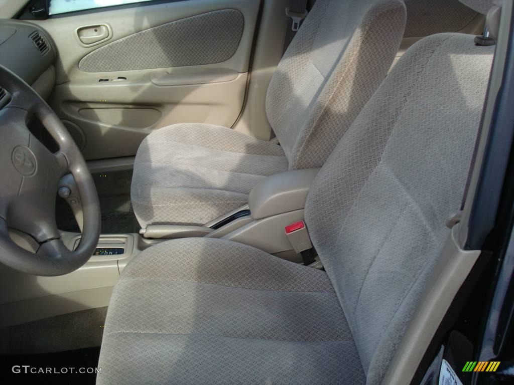 1999 Corolla CE - Satin Black Metallic / Light Charcoal photo #10