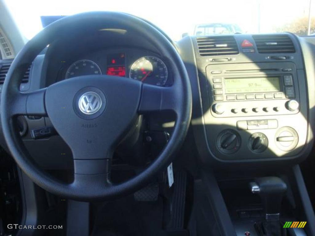 2006 Jetta 2.5 Sedan - Shadow Blue Metallic / Anthracite Black photo #11