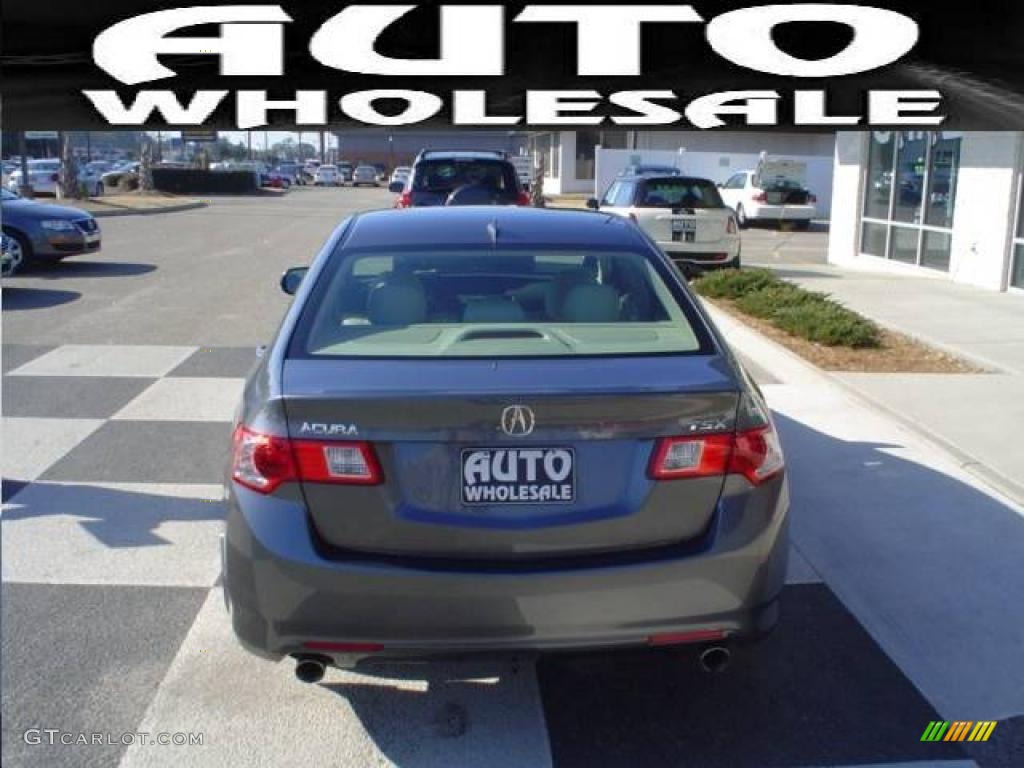 2009 TSX Sedan - Polished Metal Metallic / Parchment photo #3