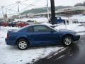 2000 Atlantic Blue Metallic Ford Mustang V6 Coupe  photo #5
