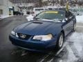 2000 Atlantic Blue Metallic Ford Mustang V6 Coupe  photo #8