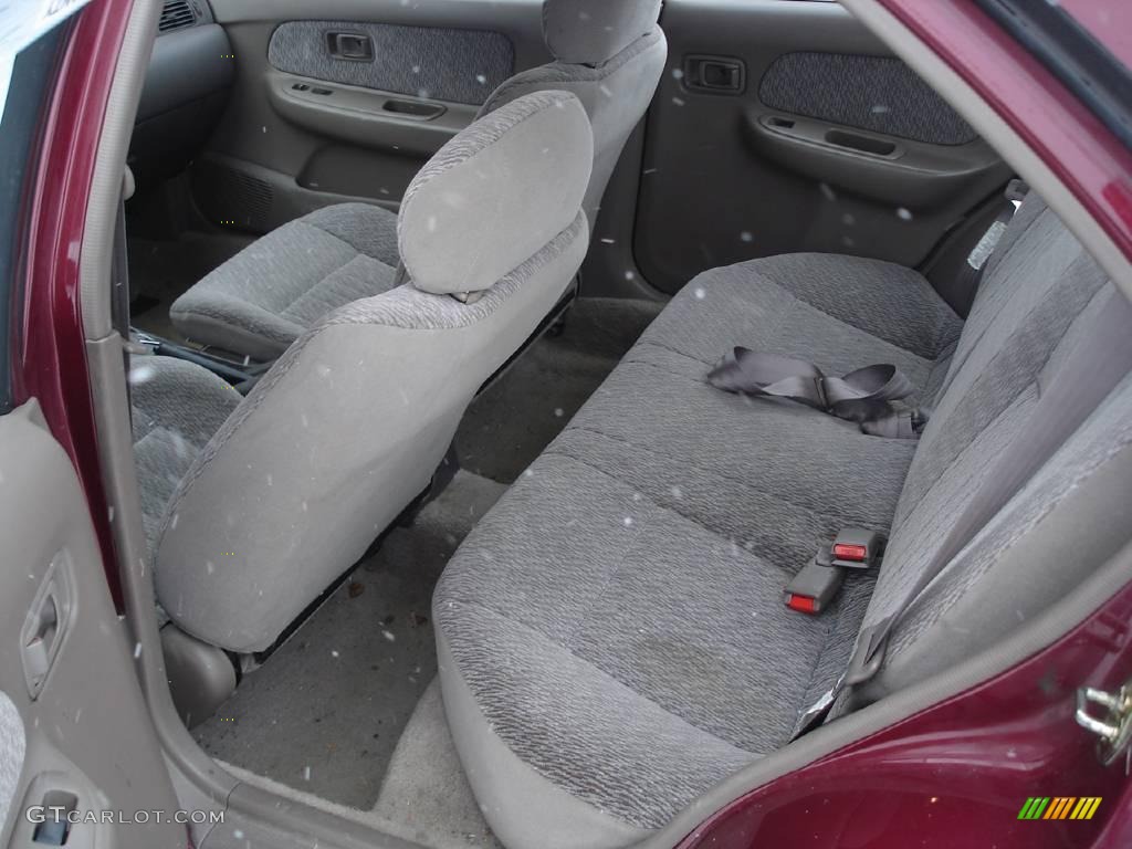 1998 Sentra GXE - Ruby Red Pearl Metallic / Gray photo #4