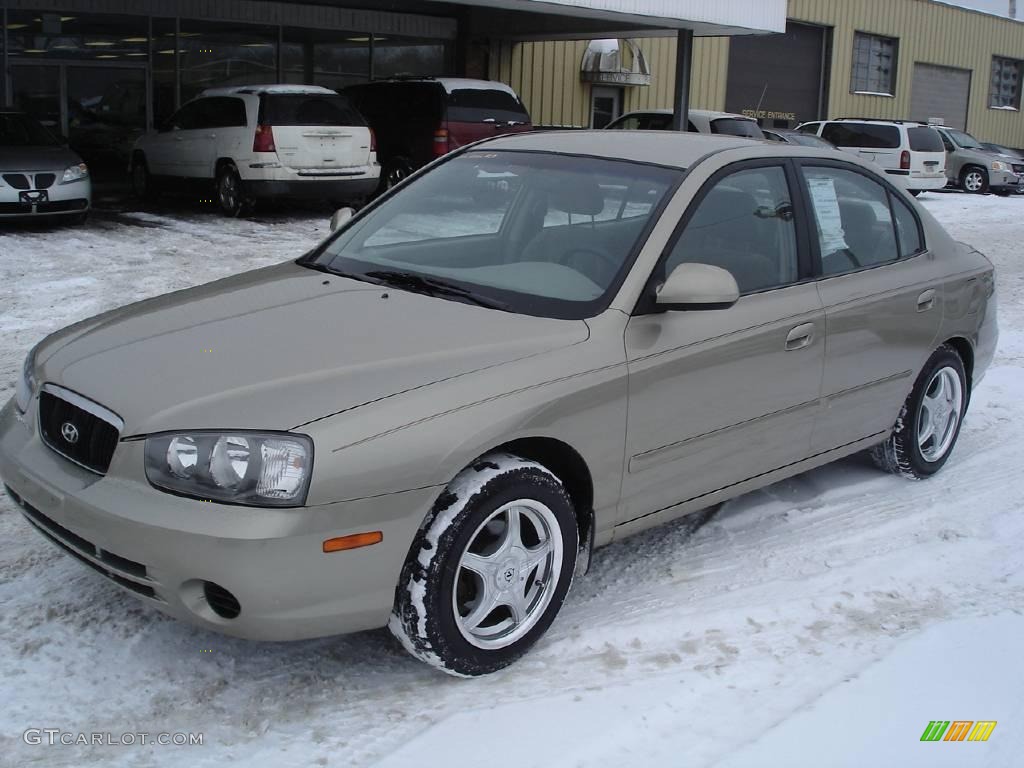 2001 Elantra GLS - Champagne / Beige photo #1