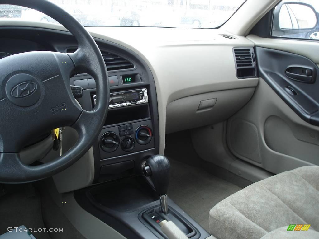2001 Elantra GLS - Champagne / Beige photo #8