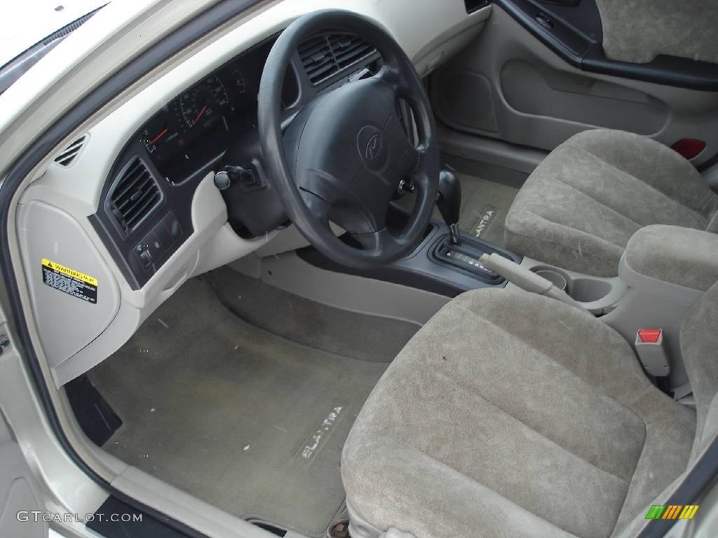 2001 Elantra GLS - Champagne / Beige photo #9