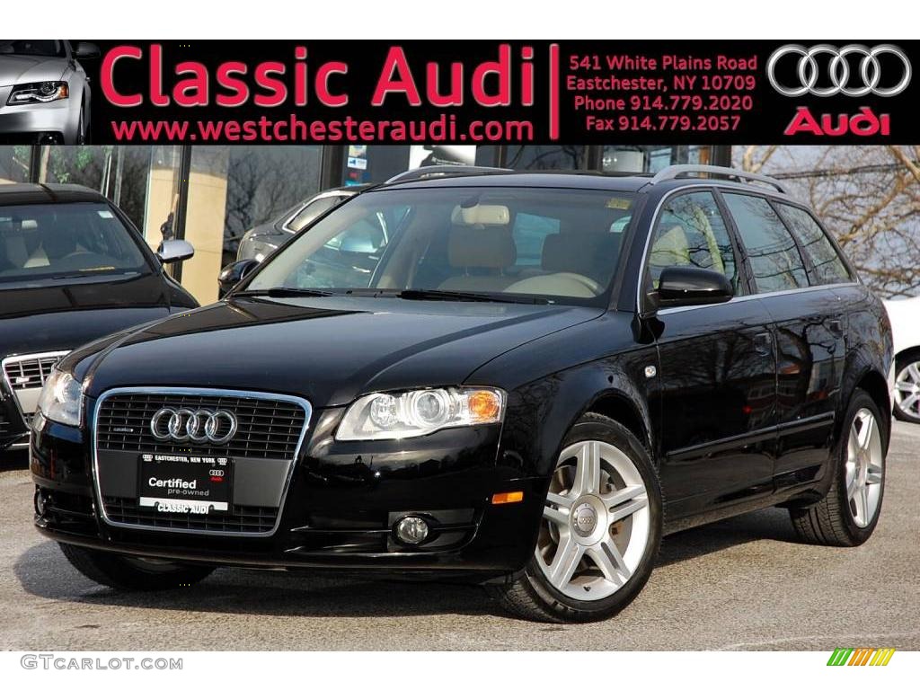 2007 A4 2.0T quattro Avant - Brilliant Black / Beige photo #1