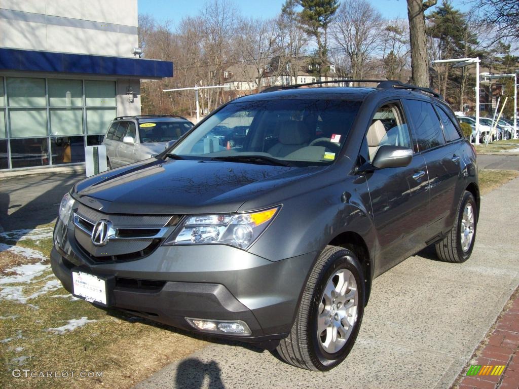 2007 MDX  - Nimbus Gray Metallic / Parchment photo #2