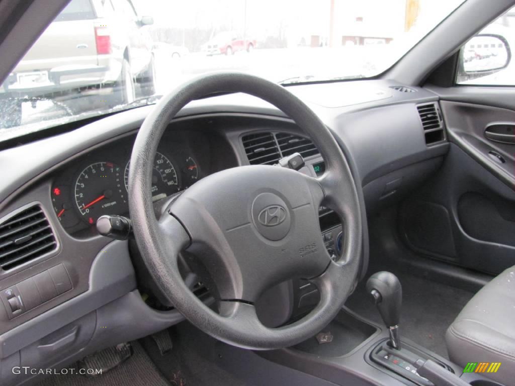 2001 Elantra GLS - Pewter / Gray photo #8