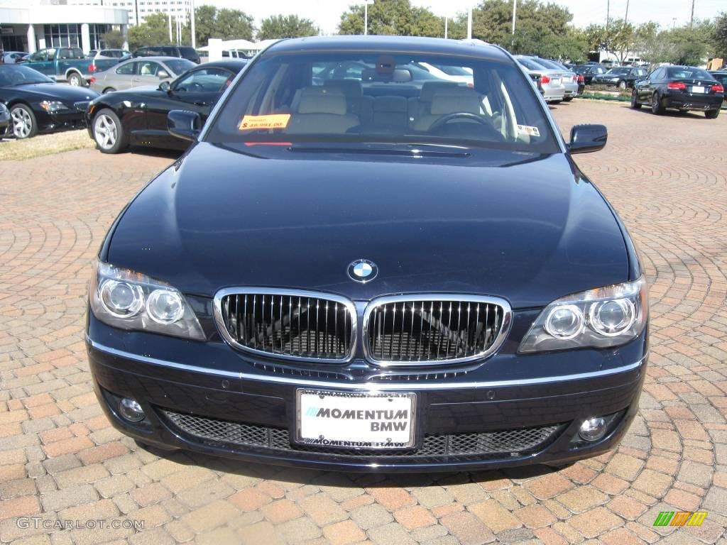 2007 7 Series 750Li Sedan - Monaco Blue Metallic / Beige photo #2