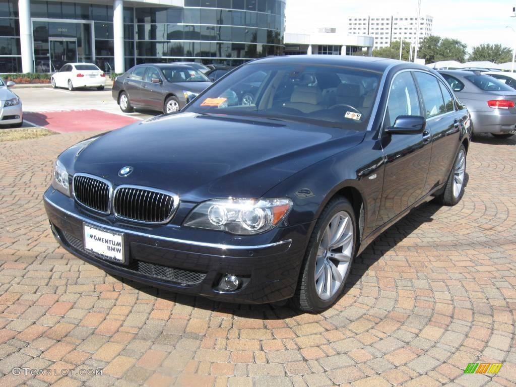 2007 7 Series 750Li Sedan - Monaco Blue Metallic / Beige photo #3