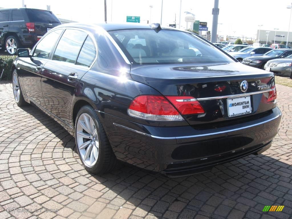 2007 7 Series 750Li Sedan - Monaco Blue Metallic / Beige photo #5