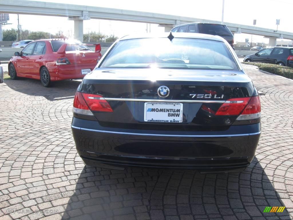 2007 7 Series 750Li Sedan - Monaco Blue Metallic / Beige photo #6
