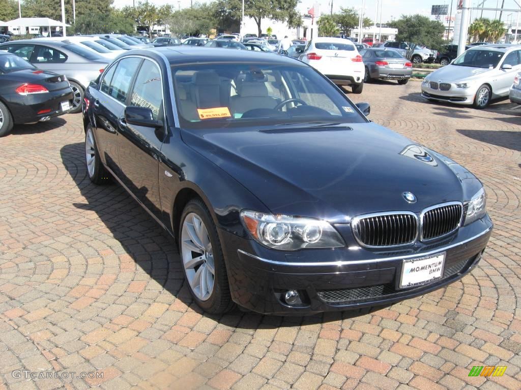 2007 7 Series 750Li Sedan - Monaco Blue Metallic / Beige photo #8