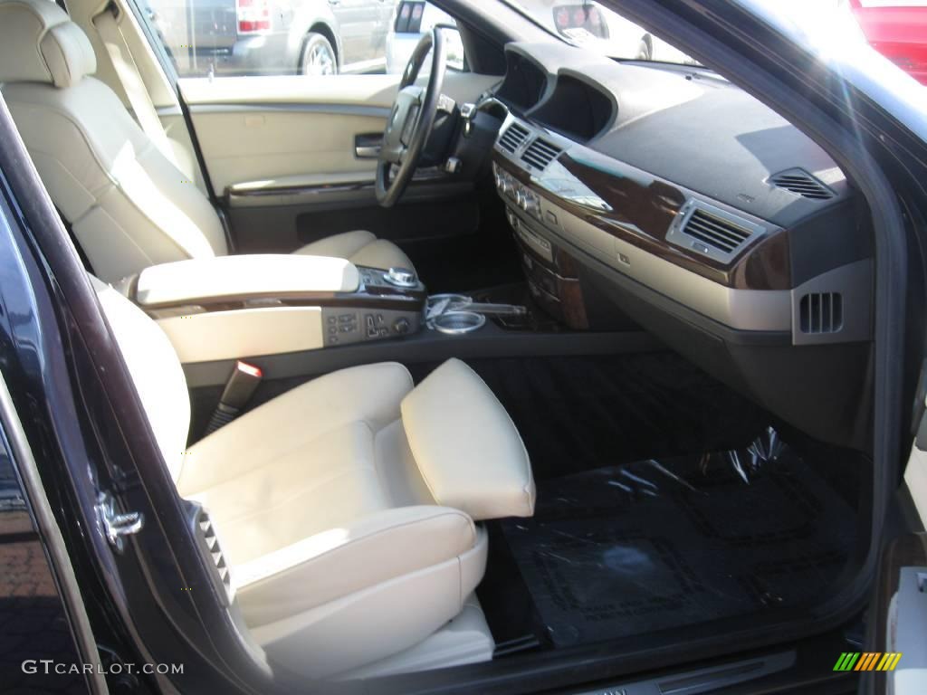 2007 7 Series 750Li Sedan - Monaco Blue Metallic / Beige photo #9