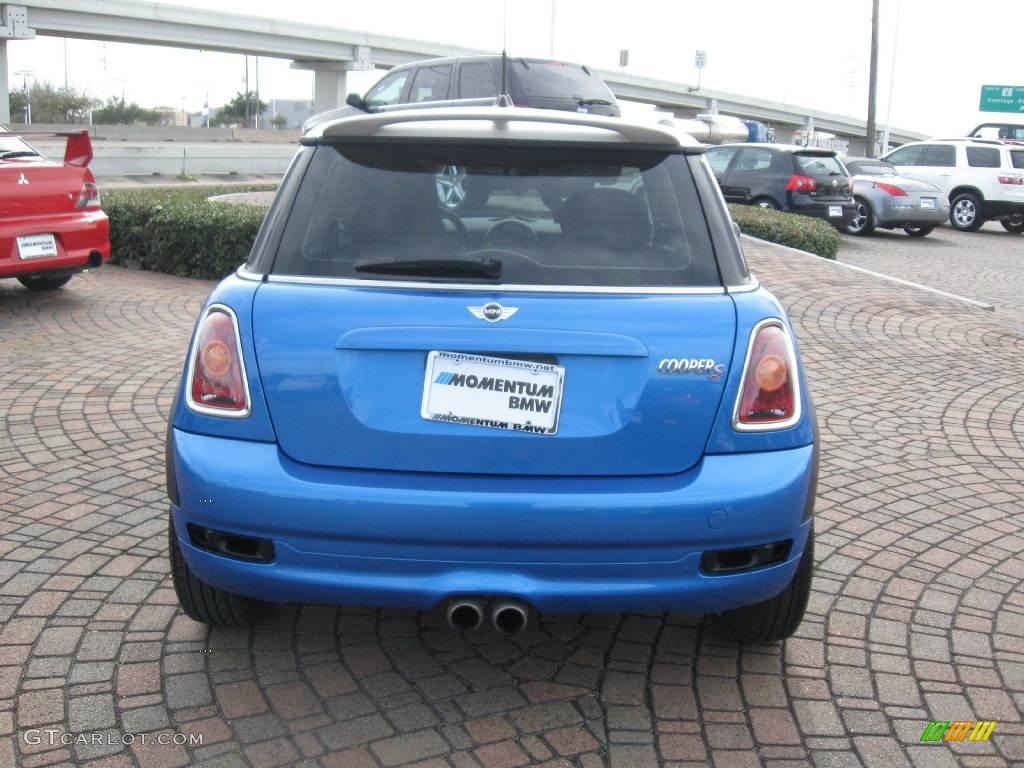 2007 Cooper S Hardtop - Laser Blue Metallic / Pacific Blue/Carbon Black photo #6