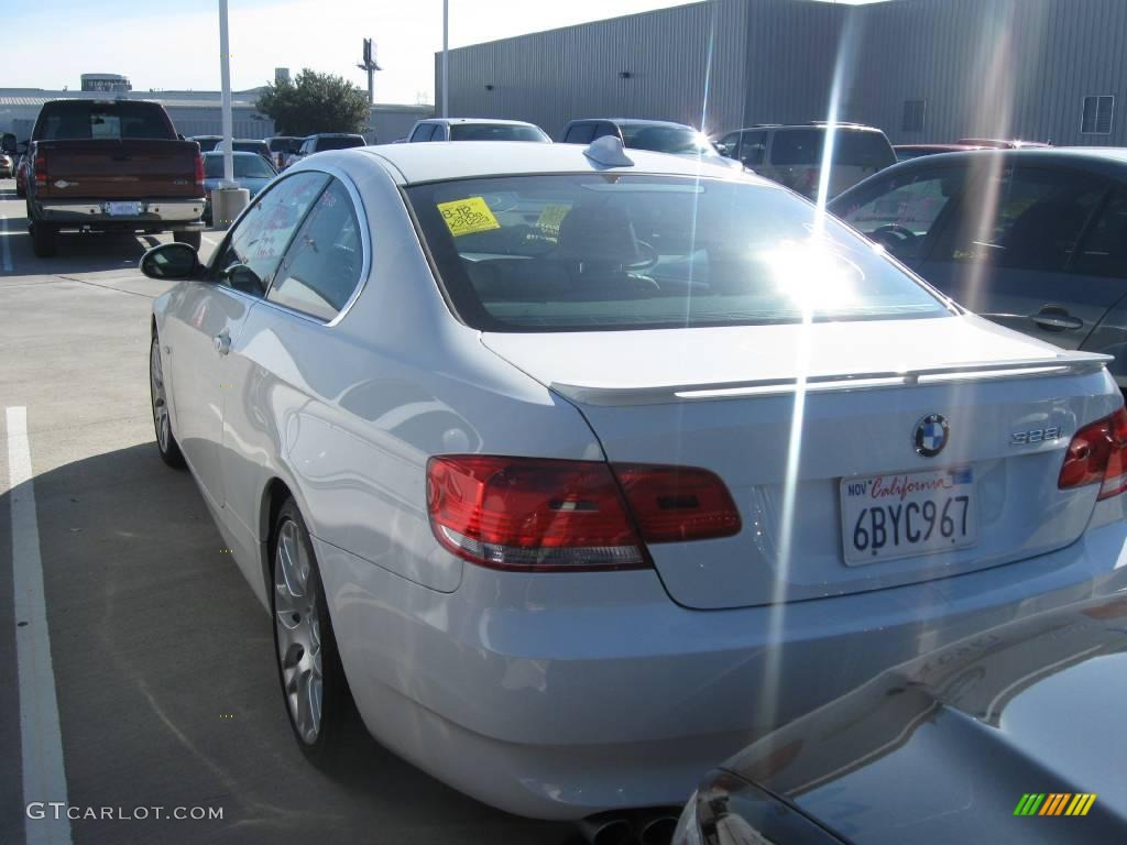 2008 3 Series 328i Coupe - Alpine White / Beige photo #4