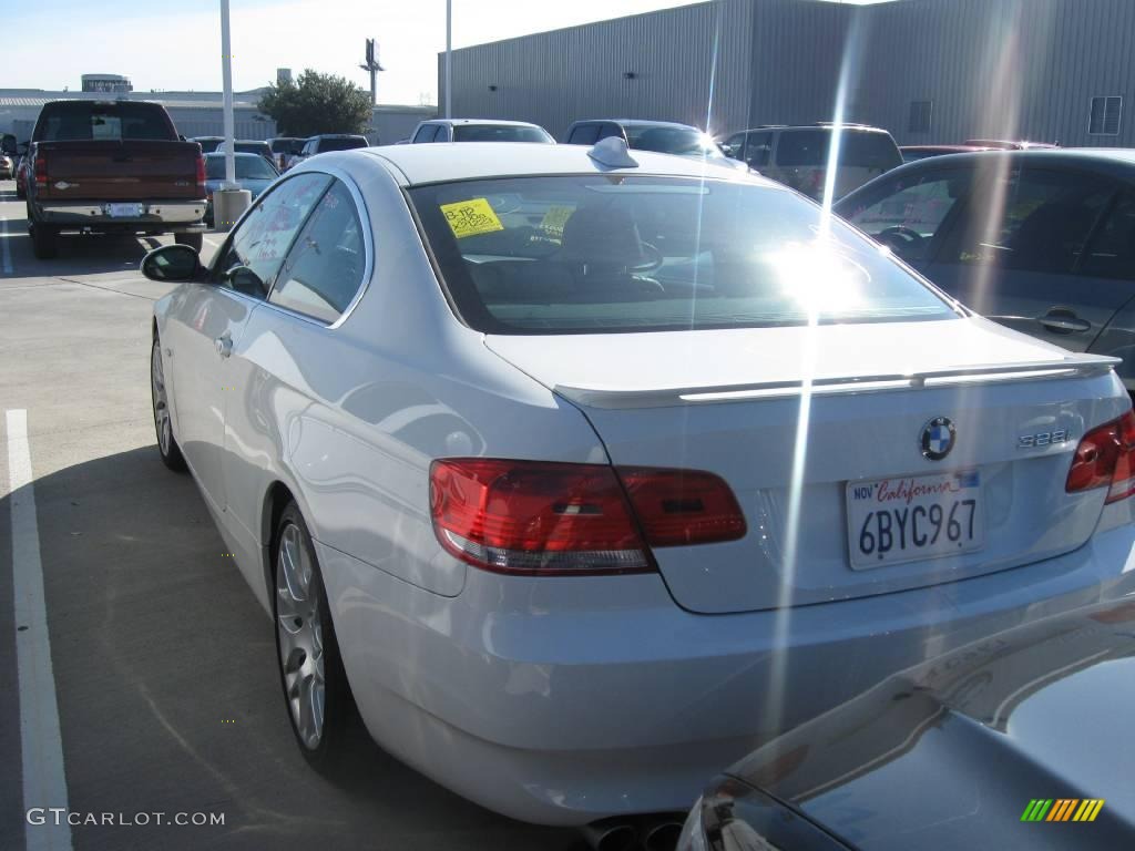 2008 3 Series 328i Coupe - Alpine White / Beige photo #4