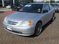 2002 Satin Silver Metallic Honda Civic LX Coupe  photo #3