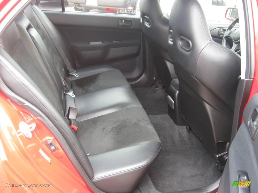 Black Alcantara Interior 2006 Mitsubishi Lancer Evolution IX MR Photo #24713371