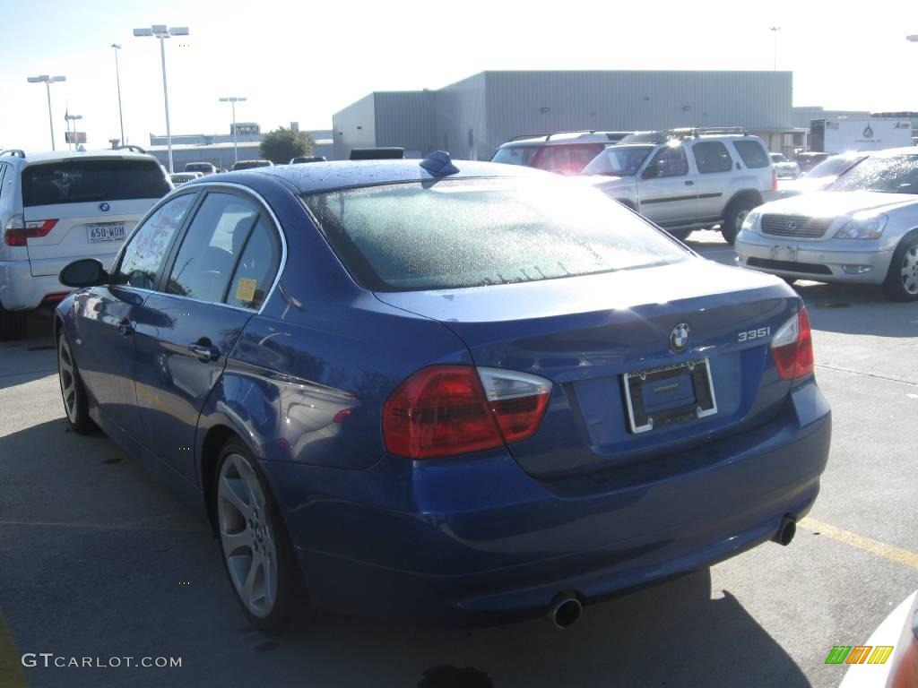 2007 3 Series 335i Sedan - Montego Blue Metallic / Grey photo #2