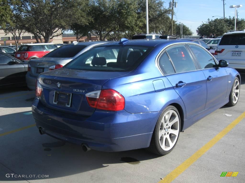 2007 3 Series 335i Sedan - Montego Blue Metallic / Grey photo #3