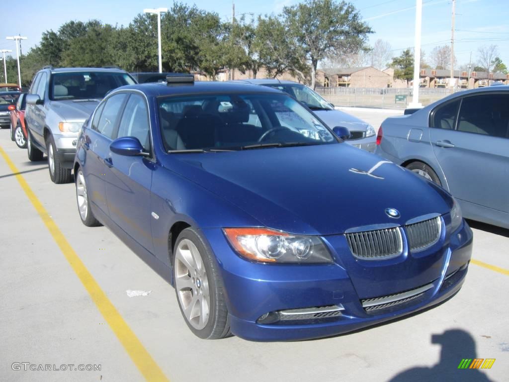 2007 3 Series 335i Sedan - Montego Blue Metallic / Grey photo #4