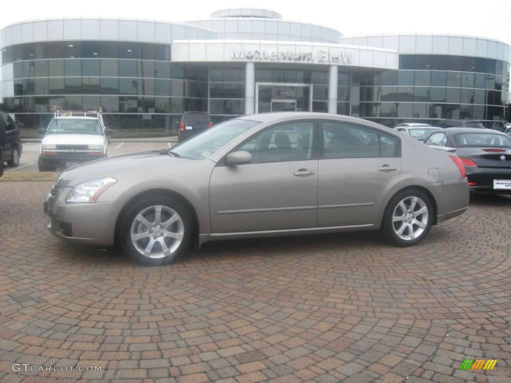 2008 Maxima 3.5 SE - Pebble Beach Metallic / Cafe Latte photo #1