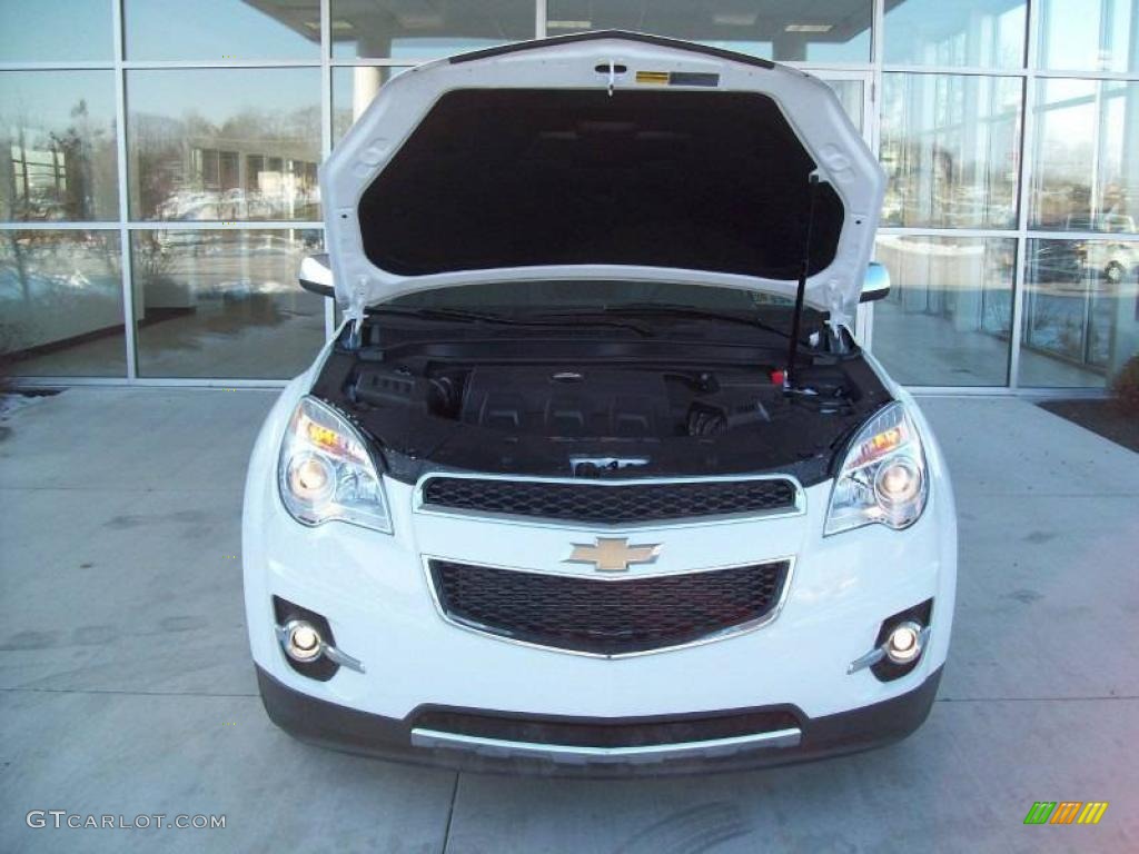 2010 Equinox LTZ AWD - Summit White / Jet Black/Brownstone photo #12