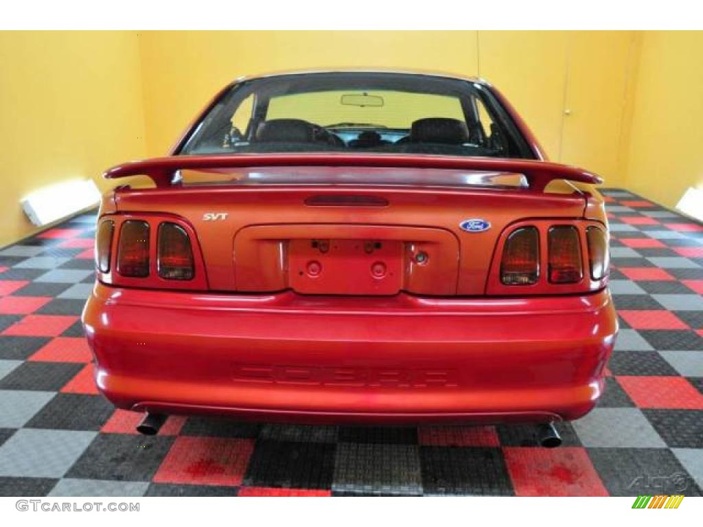 1996 Mustang SVT Cobra Coupe - Laser Red Metallic / Black photo #5