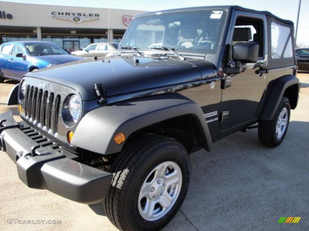 2010 Wrangler Sport 4x4 - Dark Charcoal Pearl / Dark Slate Gray/Medium Slate Gray photo #1