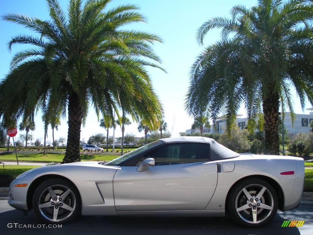 2007 Corvette Convertible - Machine Silver Metallic / Titanium photo #1