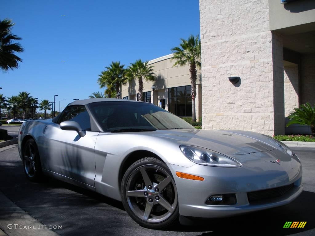2007 Corvette Convertible - Machine Silver Metallic / Titanium photo #4