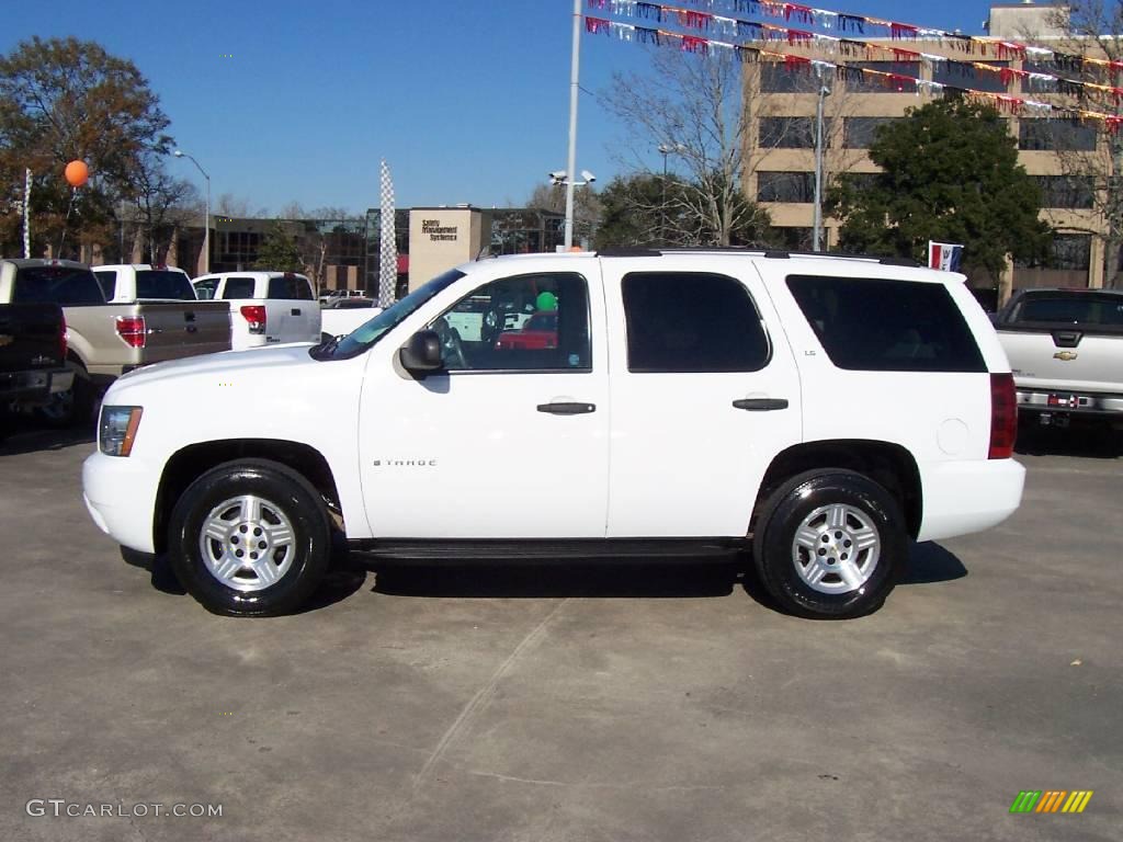 2007 Tahoe LS - Summit White / Dark Titanium/Light Titanium photo #2