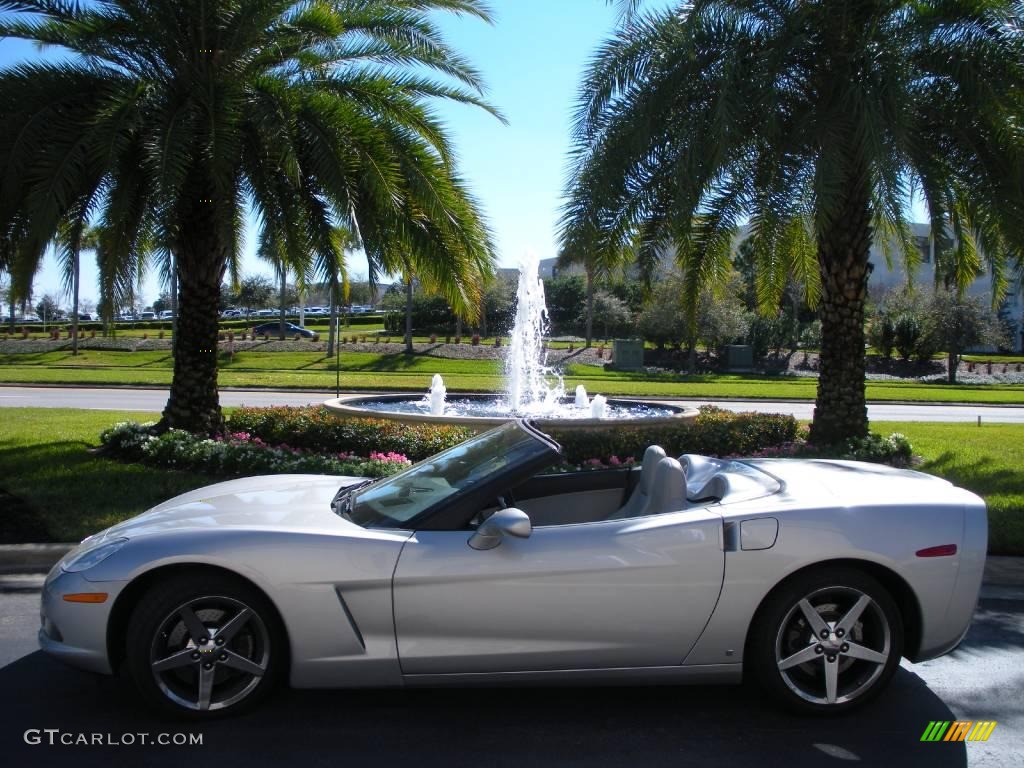 2007 Corvette Convertible - Machine Silver Metallic / Titanium photo #13