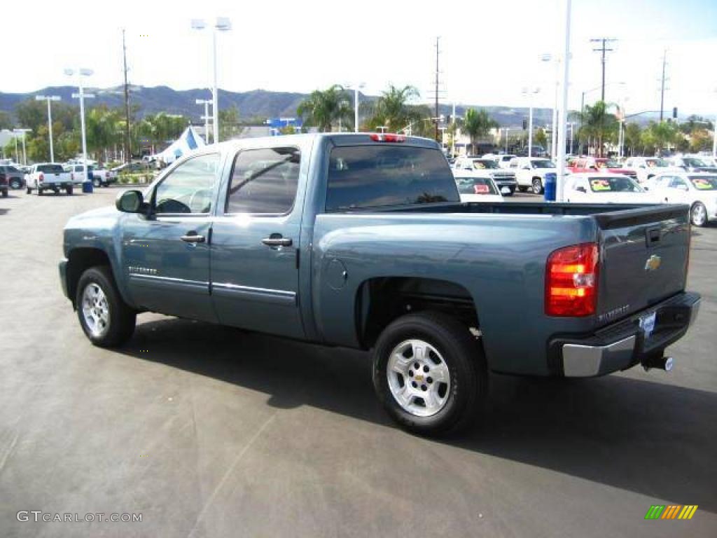 2009 Silverado 1500 LT Crew Cab - Blue Granite Metallic / Ebony photo #5