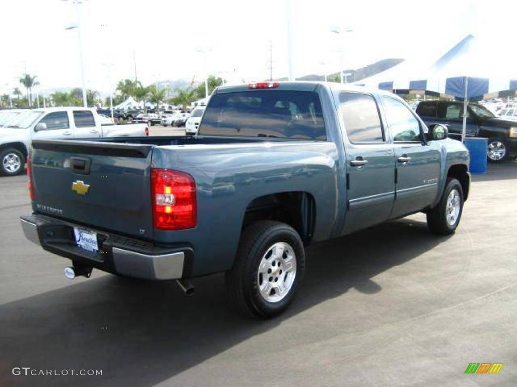 2009 Silverado 1500 LT Crew Cab - Blue Granite Metallic / Ebony photo #6