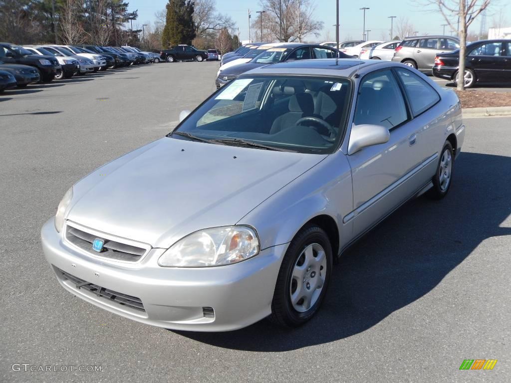 2000 Civic EX Coupe - Vogue Silver Metallic / Dark Gray photo #1