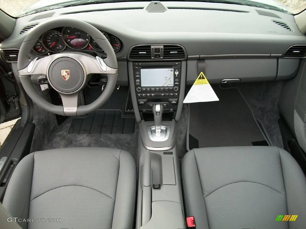 2010 Porsche 911 Carrera Cabriolet Stone Grey Dashboard Photo #24730411