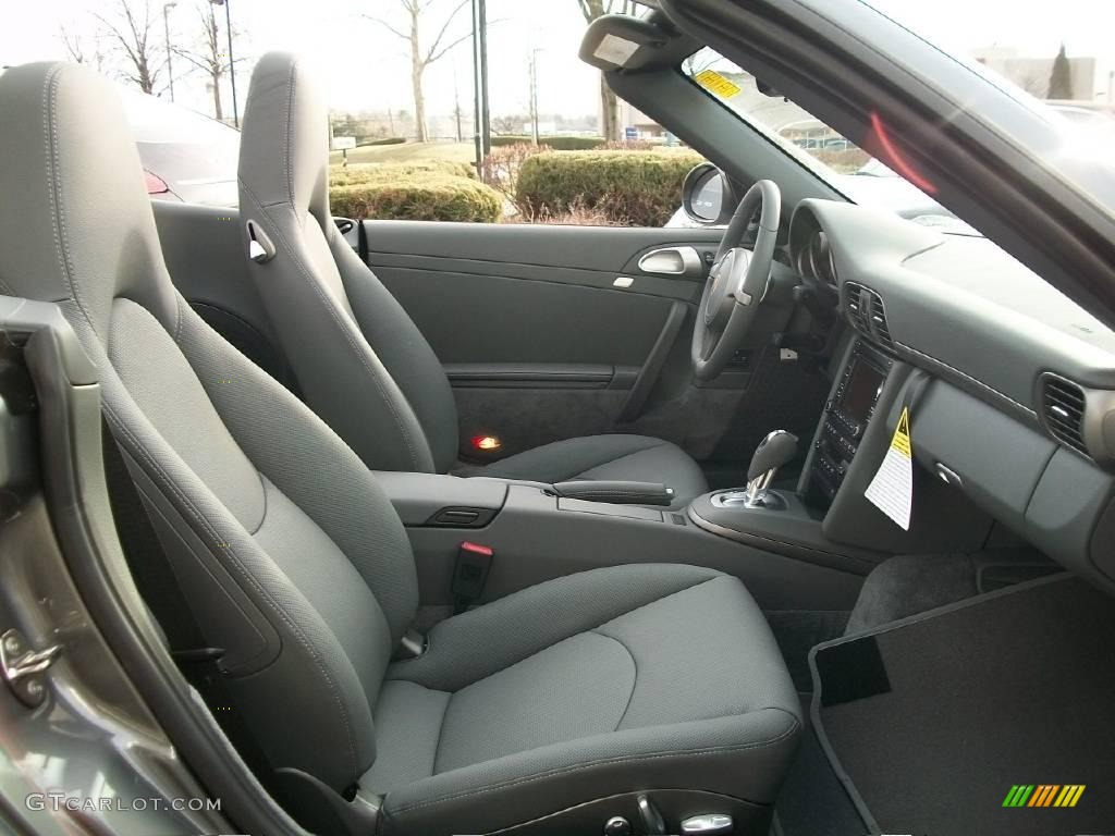 Stone Grey Interior 2010 Porsche 911 Carrera Cabriolet Photo #24730463