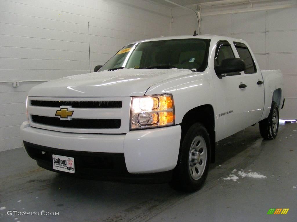 2007 Silverado 1500 Crew Cab - Summit White / Dark Titanium Gray photo #1