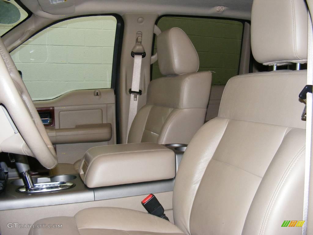 2005 F150 Lariat SuperCrew 4x4 - Dark Stone Metallic / Tan photo #14