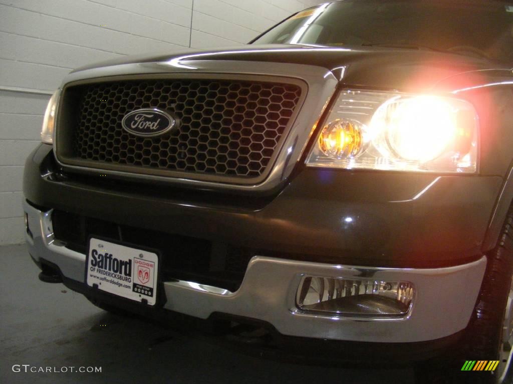 2005 F150 Lariat SuperCrew 4x4 - Dark Stone Metallic / Tan photo #36