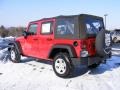 2007 Flame Red Jeep Wrangler Unlimited X 4x4  photo #7