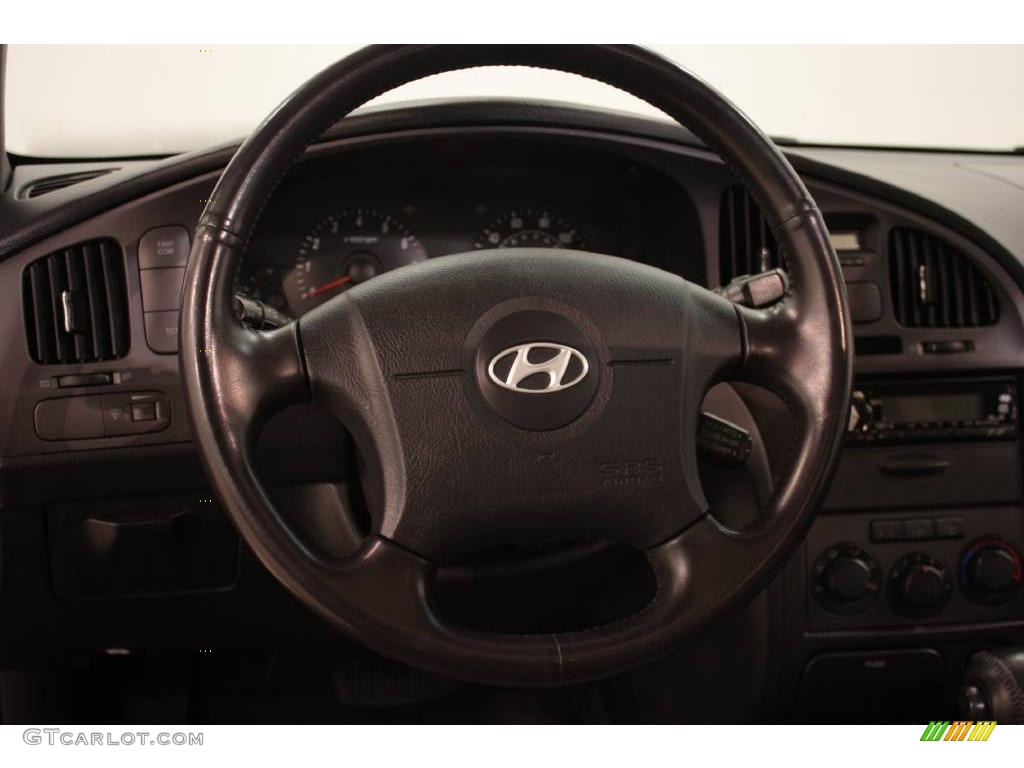 2004 Elantra GT Hatchback - Crimson Dark Red / Dark Gray photo #9