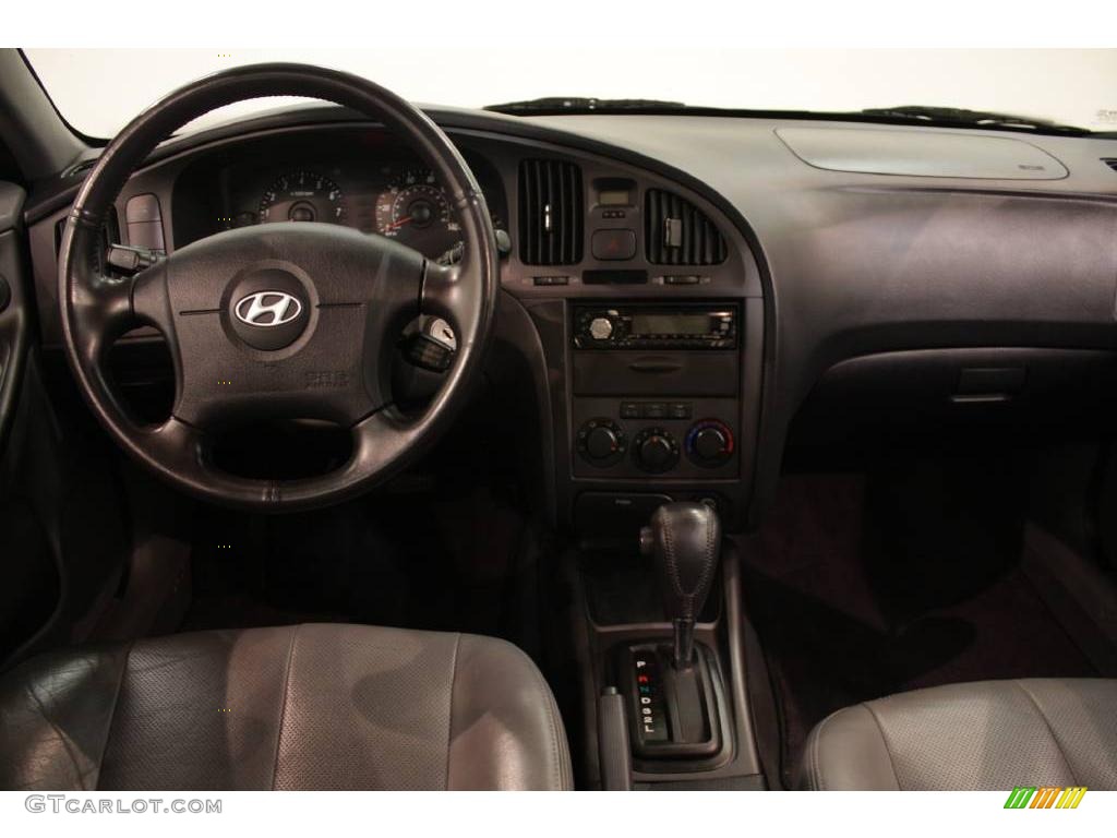 2004 Elantra GT Hatchback - Crimson Dark Red / Dark Gray photo #16
