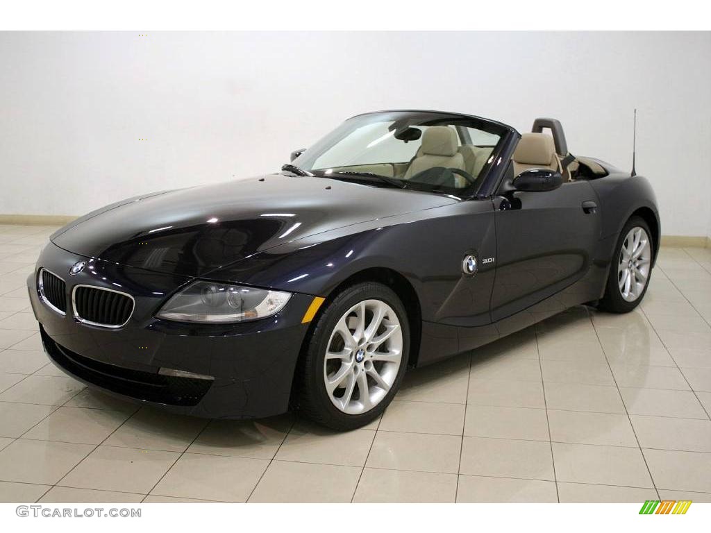 2006 Z4 3.0i Roadster - Monaco Blue Metallic / Beige photo #3