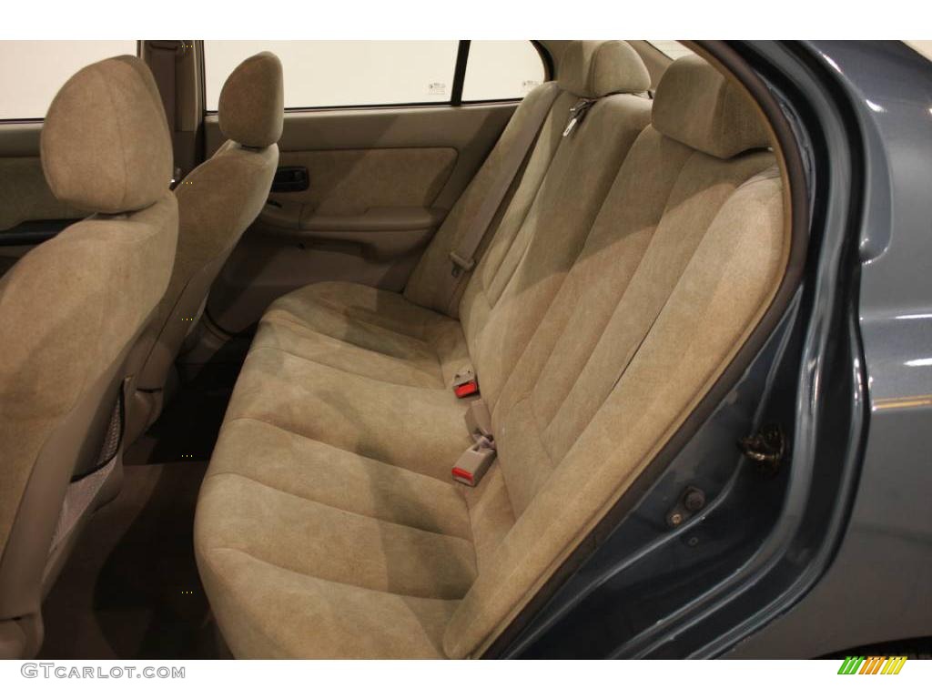 2002 Elantra GLS Sedan - Carbon Blue / Beige photo #15
