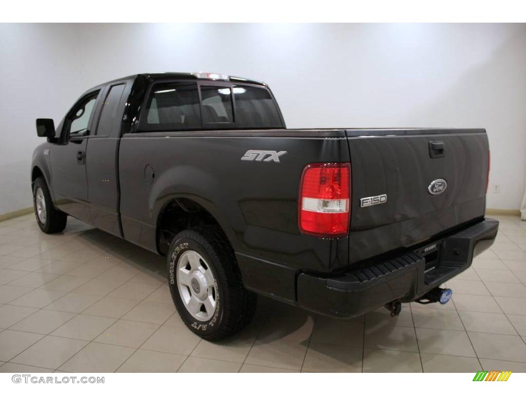 2004 F150 STX SuperCab - Black / Medium/Dark Flint photo #5