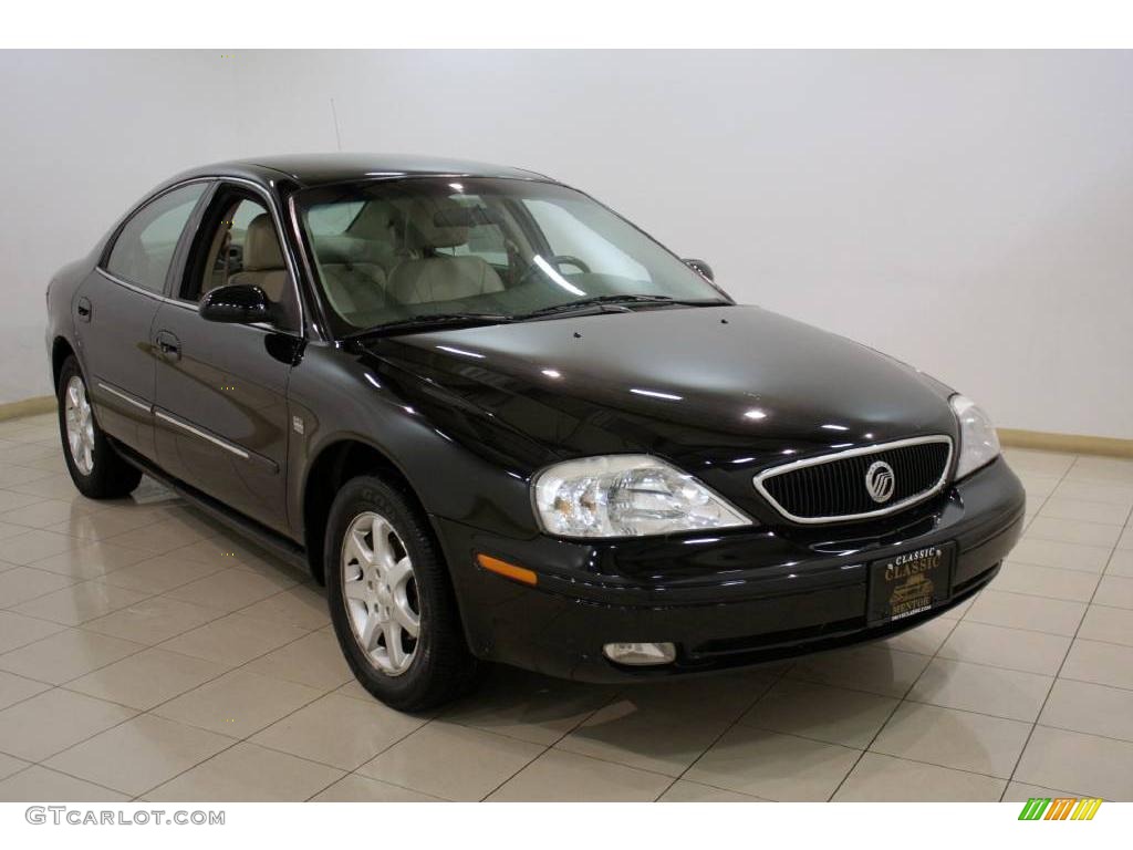 2000 Sable LS Premium Sedan - Black / Medium Parchment photo #1