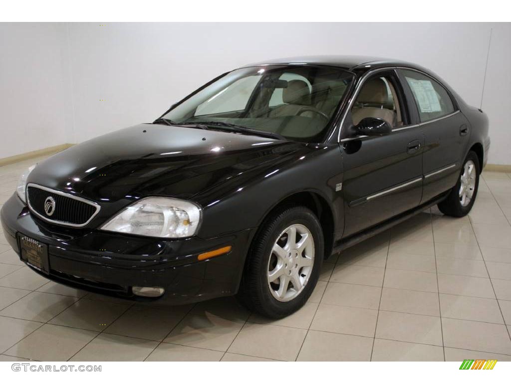 2000 Sable LS Premium Sedan - Black / Medium Parchment photo #3